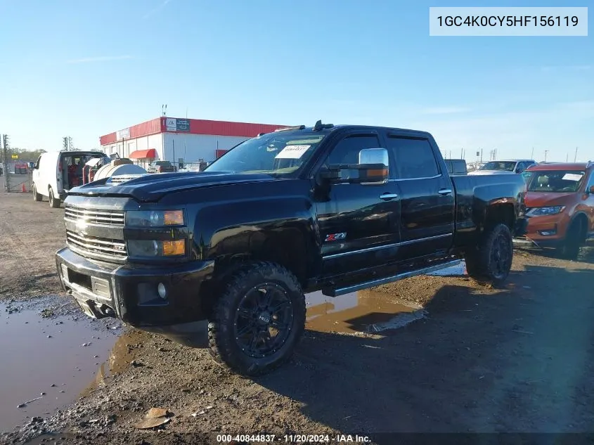 2017 Chevrolet Silverado 3500Hd Ltz VIN: 1GC4K0CY5HF156119 Lot: 40844837