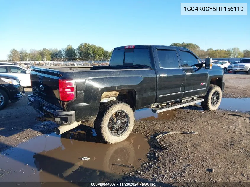 2017 Chevrolet Silverado 3500Hd Ltz VIN: 1GC4K0CY5HF156119 Lot: 40844837