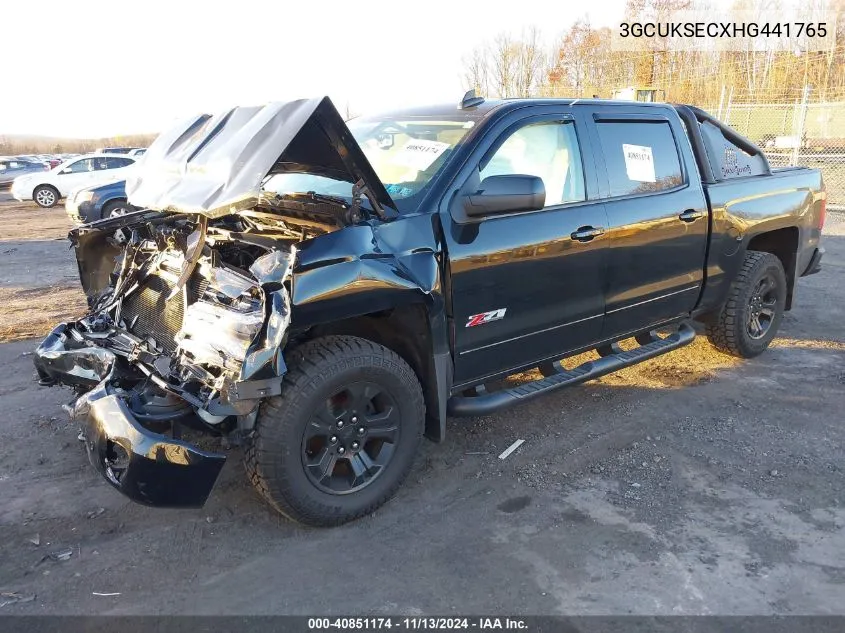 2017 Chevrolet Silverado 1500 2Lz VIN: 3GCUKSECXHG441765 Lot: 40851174