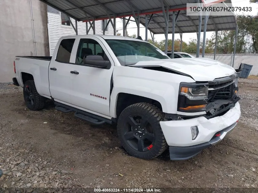 2017 Chevrolet Silverado 1500 Lt VIN: 1GCVKREC7HZ379433 Lot: 40853224