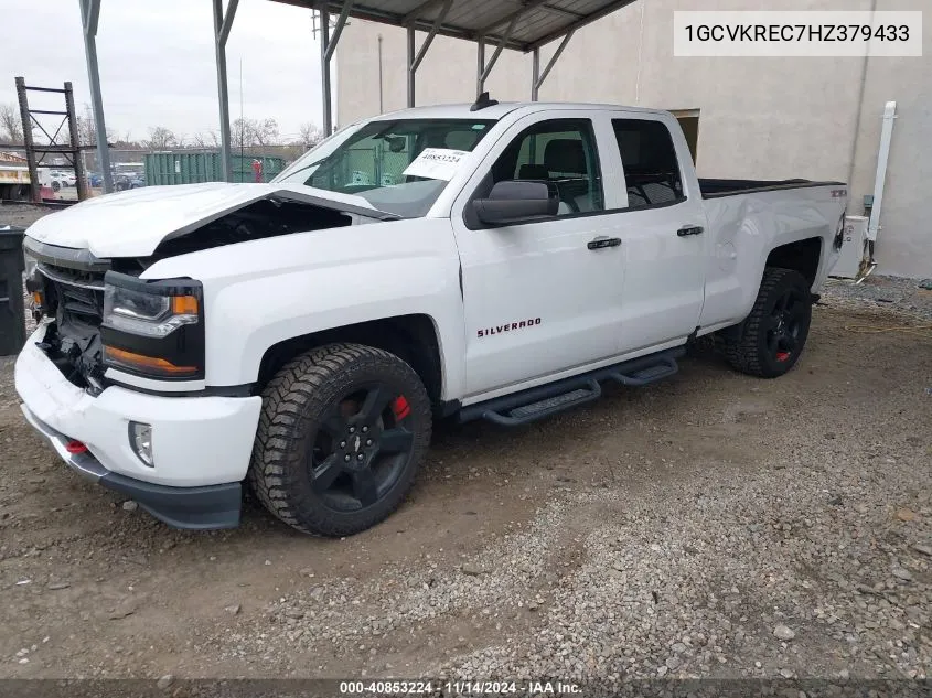 2017 Chevrolet Silverado 1500 Lt VIN: 1GCVKREC7HZ379433 Lot: 40853224