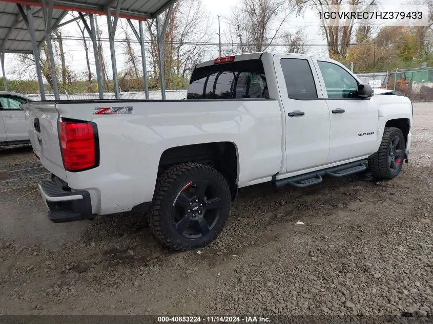 2017 Chevrolet Silverado 1500 Lt VIN: 1GCVKREC7HZ379433 Lot: 40853224