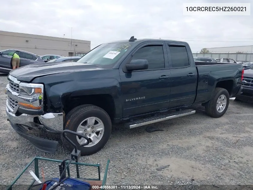 2017 Chevrolet Silverado 1500 1Lt VIN: 1GCRCREC5HZ260021 Lot: 40856381