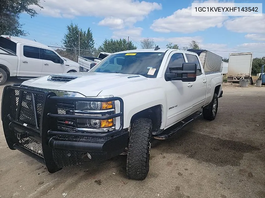 2017 Chevrolet Silverado K2500 Heavy Duty Lt VIN: 1GC1KVEYXHF143542 Lot: 40869705