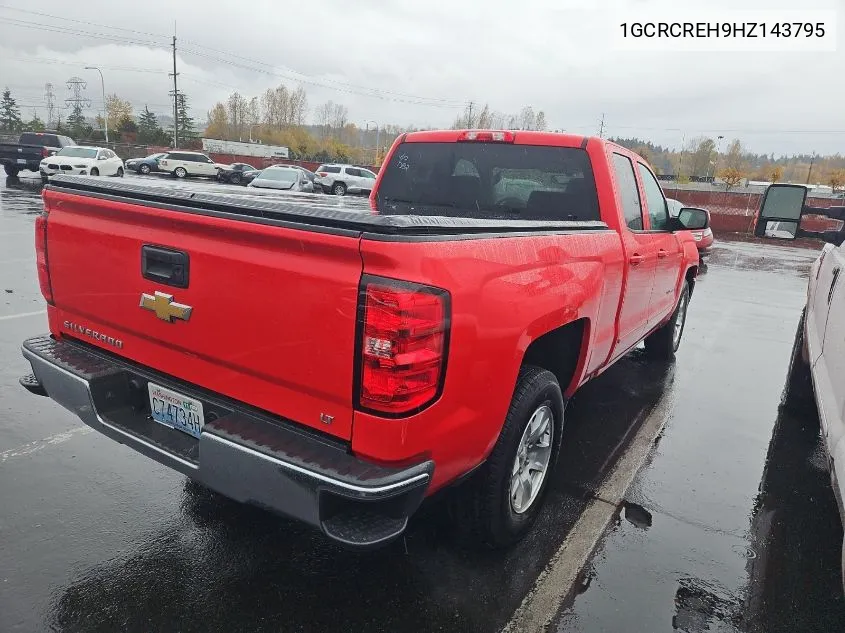 2017 Chevrolet Silverado 1500 1Lt VIN: 1GCRCREH9HZ143795 Lot: 40874568