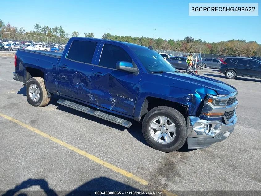 2017 Chevrolet Silverado 1500 1Lt VIN: 3GCPCREC5HG498622 Lot: 40880065