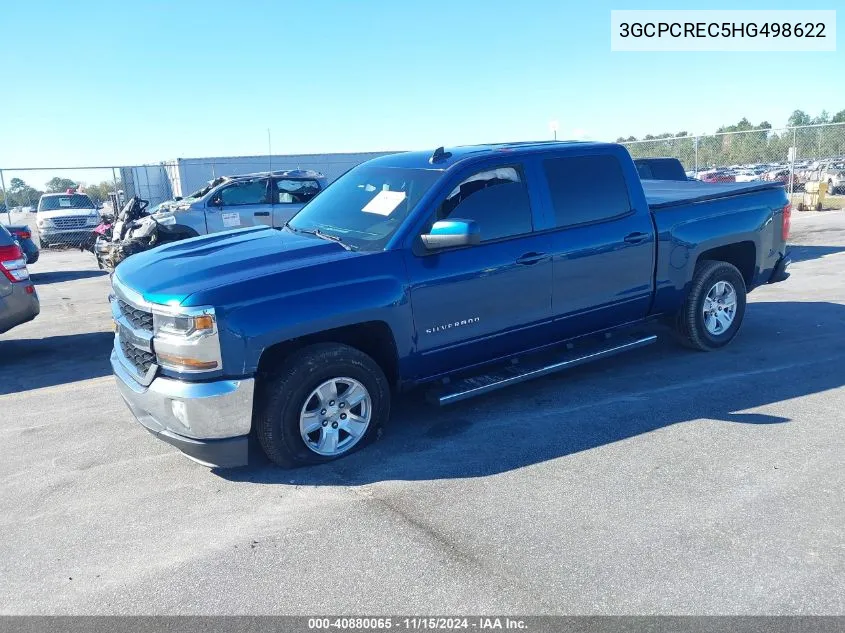 2017 Chevrolet Silverado 1500 1Lt VIN: 3GCPCREC5HG498622 Lot: 40880065