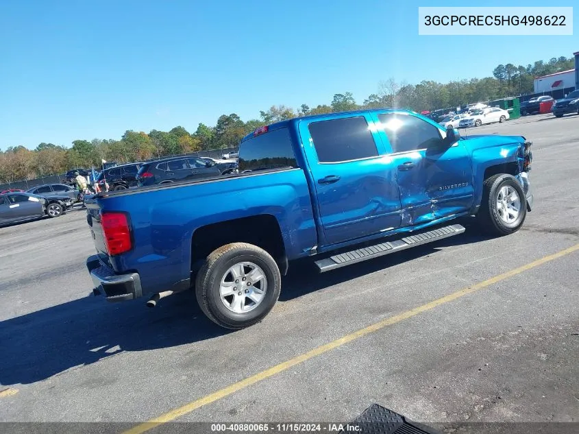 2017 Chevrolet Silverado 1500 1Lt VIN: 3GCPCREC5HG498622 Lot: 40880065