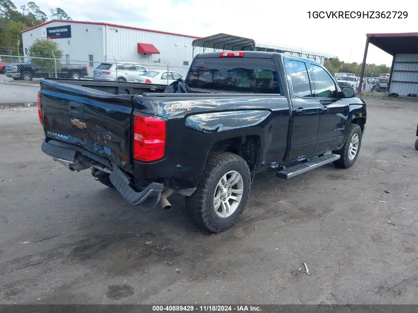 2017 Chevrolet Silverado 1500 1Lt VIN: 1GCVKREC9HZ362729 Lot: 40889429