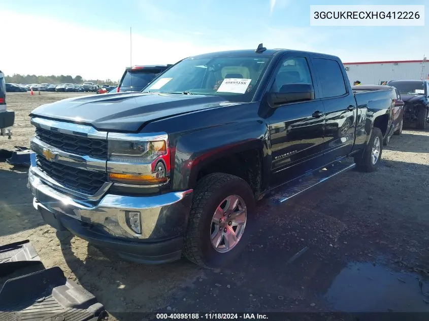 2017 Chevrolet Silverado 1500 1Lt VIN: 3GCUKRECXHG412226 Lot: 40895188