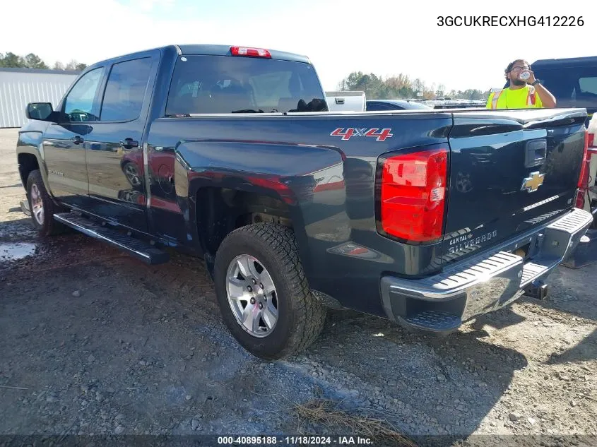 2017 Chevrolet Silverado 1500 1Lt VIN: 3GCUKRECXHG412226 Lot: 40895188