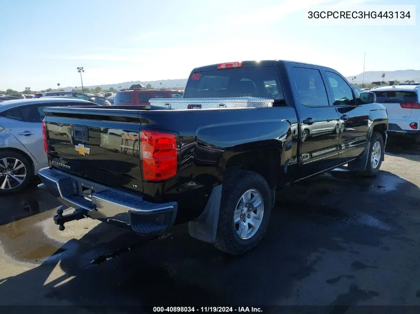 3GCPCREC3HG443134 2017 Chevrolet Silverado 1500 1Lt