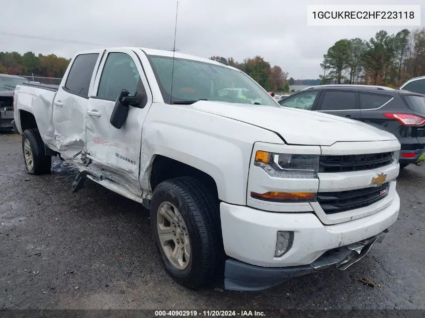 2017 Chevrolet Silverado 1500 2Lt VIN: 1GCUKREC2HF223118 Lot: 40902919