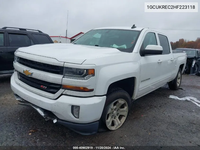 2017 Chevrolet Silverado 1500 2Lt VIN: 1GCUKREC2HF223118 Lot: 40902919