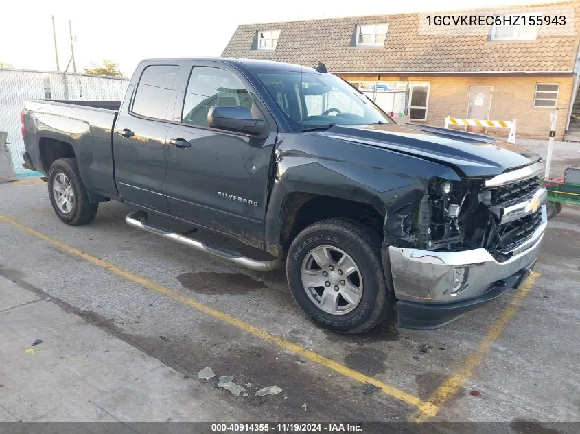 2017 Chevrolet Silverado 1500 1Lt VIN: 1GCVKREC6HZ155943 Lot: 40914355