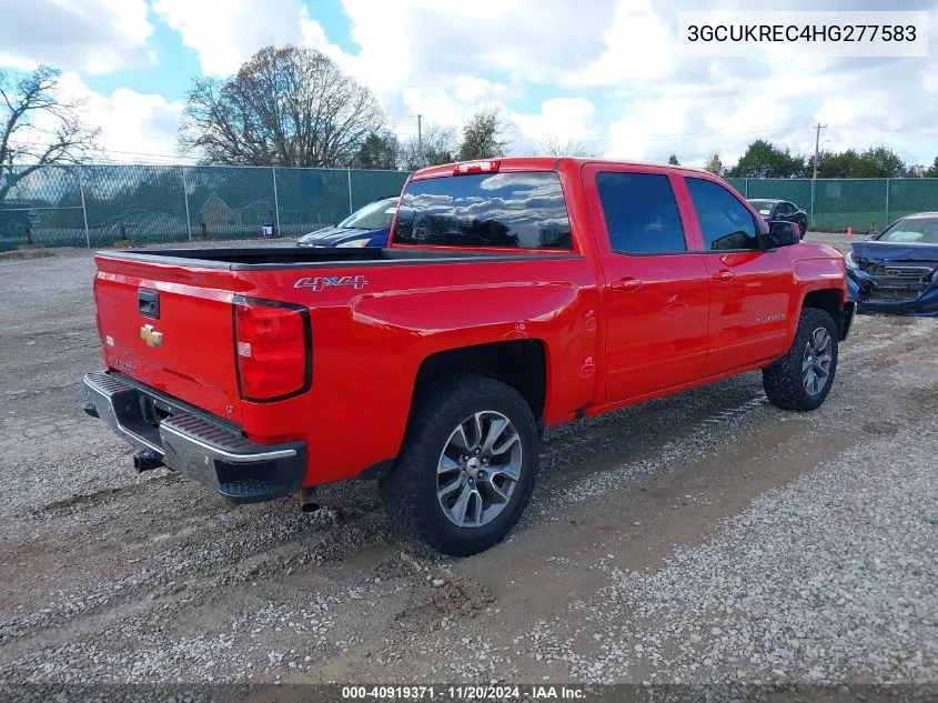 2017 Chevrolet Silverado 1500 1Lt VIN: 3GCUKREC4HG277583 Lot: 40919371