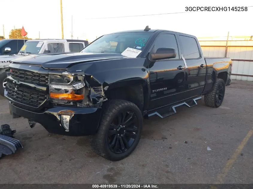 2017 Chevrolet Silverado 1500 1Lt VIN: 3GCPCRECXHG145258 Lot: 40919539