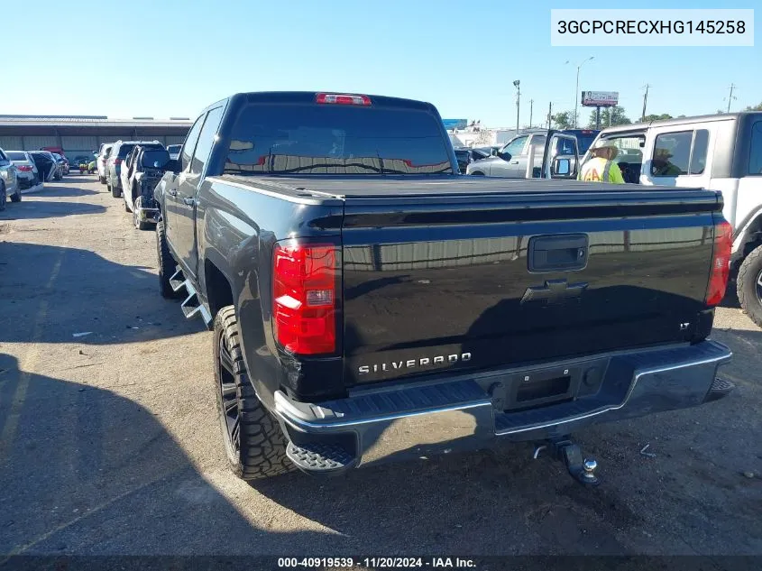 2017 Chevrolet Silverado 1500 1Lt VIN: 3GCPCRECXHG145258 Lot: 40919539