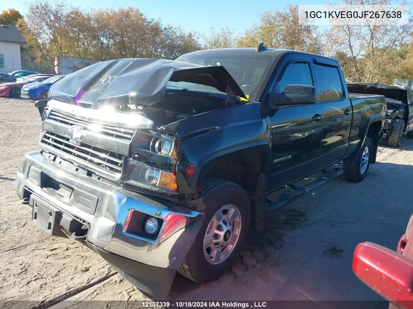 2018 Chevrolet Silverado 2500Hd VIN: 1GC1KVEG0JF267638 Lot: 12107339