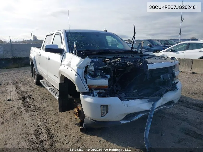 2018 Chevrolet Silverado 1500 VIN: 3GCUKREC7JG202401 Lot: 12108860