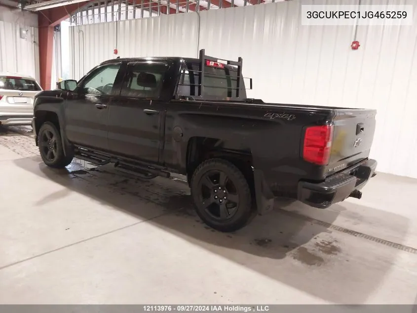 3GCUKPEC1JG465259 2018 Chevrolet Silverado K1500 Custom