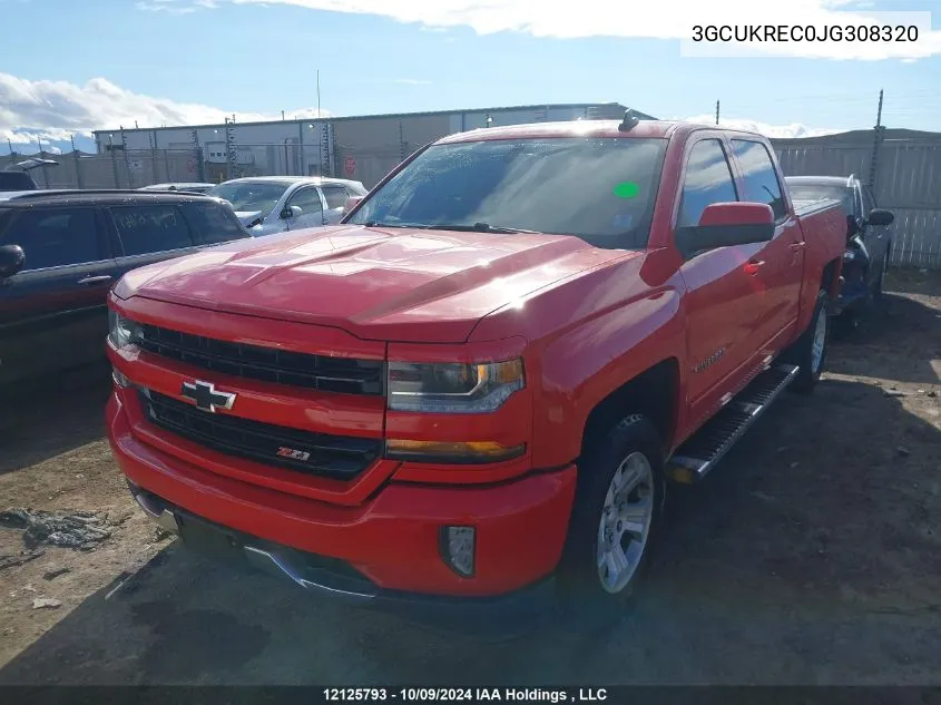 2018 Chevrolet Silverado K1500 Lt VIN: 3GCUKREC0JG308320 Lot: 12125793