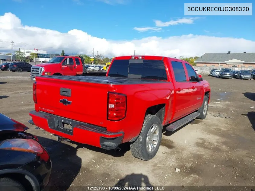 2018 Chevrolet Silverado K1500 Lt VIN: 3GCUKREC0JG308320 Lot: 12125793