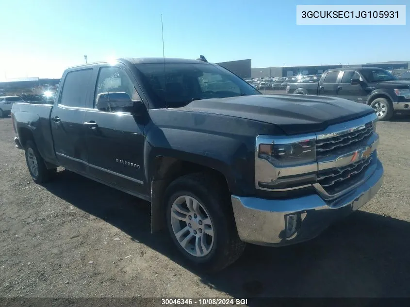 3GCUKSEC1JG105931 2018 Chevrolet Silverado K1500 Ltz