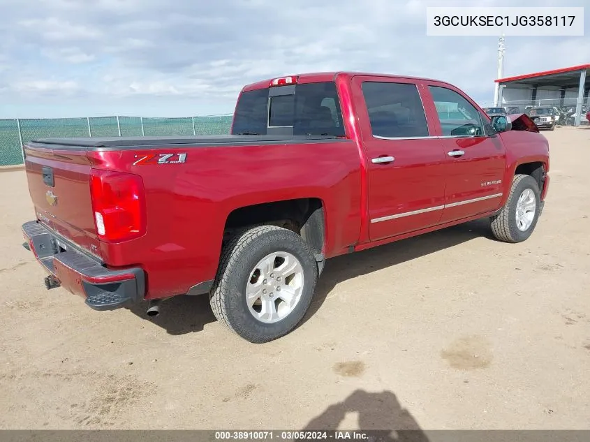 2018 Chevrolet Silverado 1500 2Lz VIN: 3GCUKSEC1JG358117 Lot: 38910071