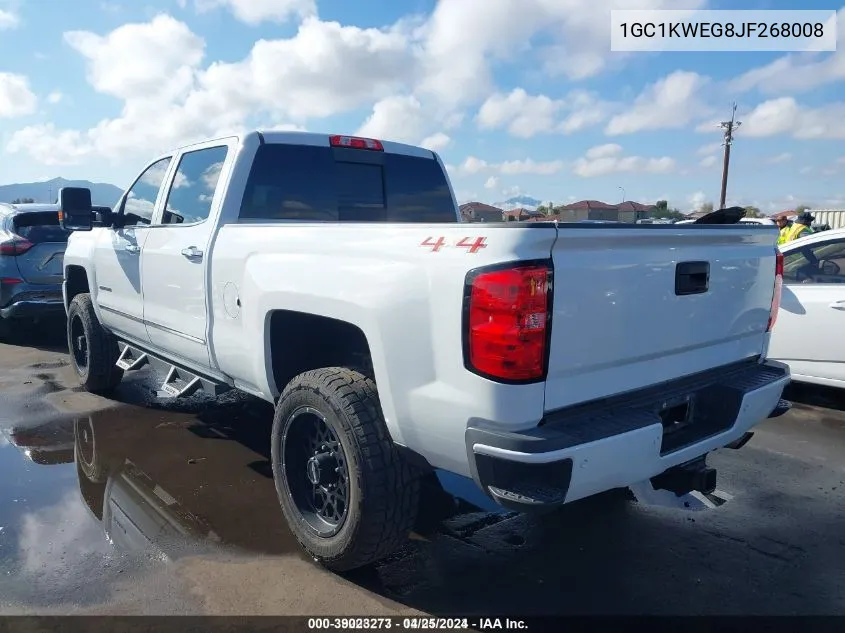 1GC1KWEG8JF268008 2018 Chevrolet Silverado 2500Hd Ltz