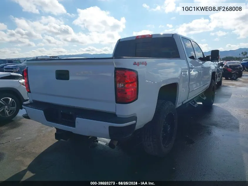 1GC1KWEG8JF268008 2018 Chevrolet Silverado 2500Hd Ltz