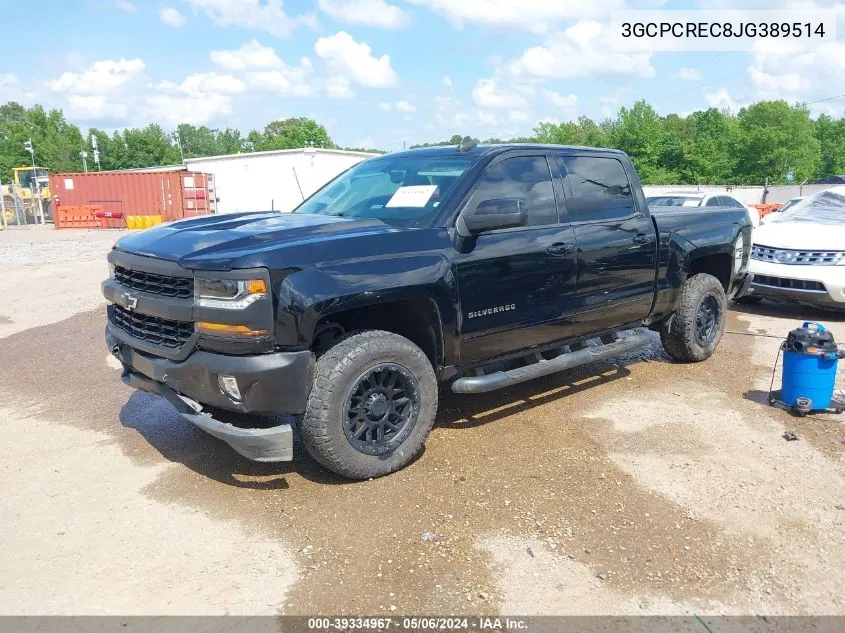 2018 Chevrolet Silverado 1500 1Lt VIN: 3GCPCREC8JG389514 Lot: 39334967