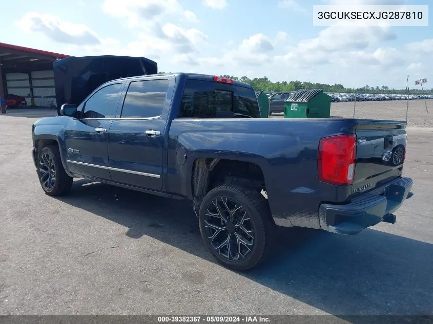 3GCUKSECXJG287810 2018 Chevrolet Silverado 1500 2Lz