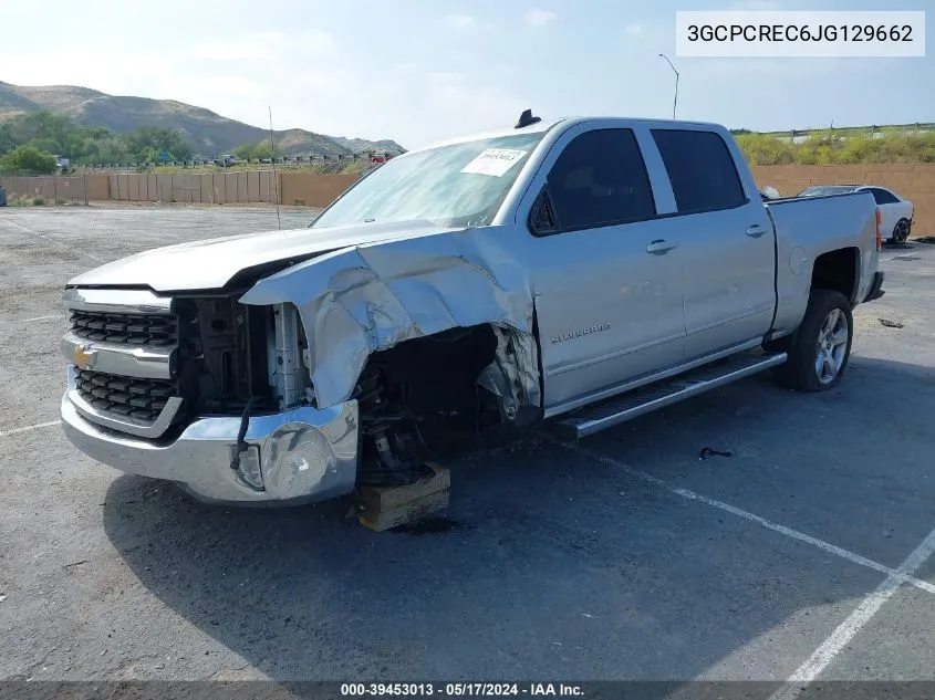 2018 Chevrolet Silverado 1500 1Lt VIN: 3GCPCREC6JG129662 Lot: 39453013