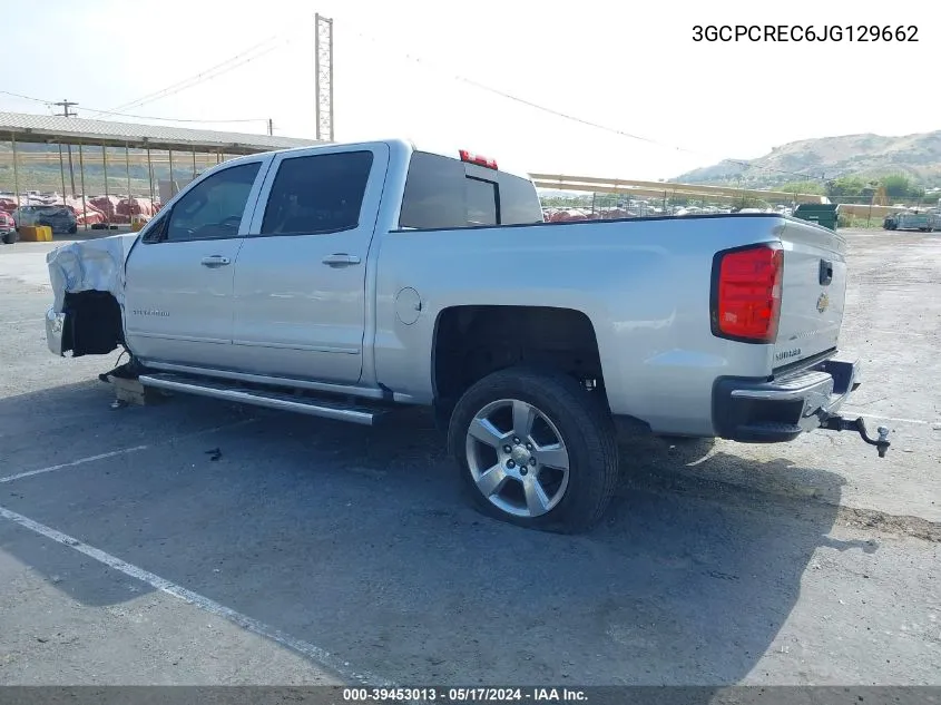 3GCPCREC6JG129662 2018 Chevrolet Silverado 1500 1Lt