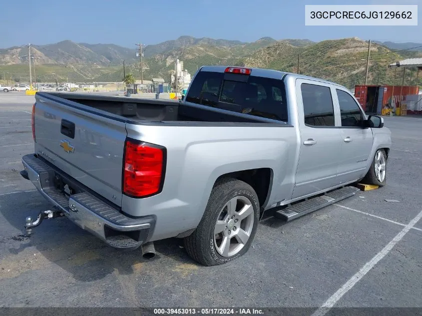 2018 Chevrolet Silverado 1500 1Lt VIN: 3GCPCREC6JG129662 Lot: 39453013