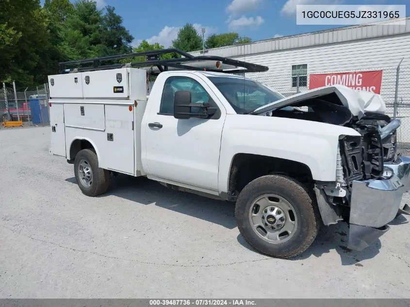 2018 Chevrolet Silverado 2500Hd Wt VIN: 1GC0CUEG5JZ331965 Lot: 39487736