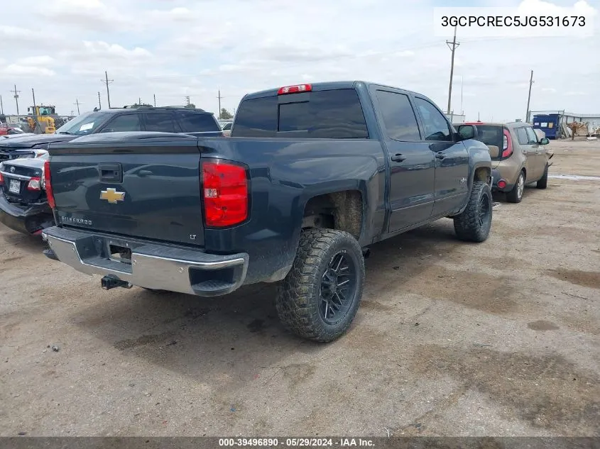 2018 Chevrolet Silverado 1500 1Lt VIN: 3GCPCREC5JG531673 Lot: 39496890