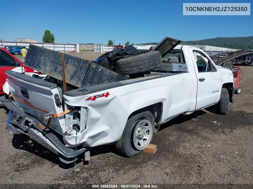 2018 Chevrolet Silverado 1500 Wt VIN: 1GCNKNEH2JZ125350 Lot: 39562584