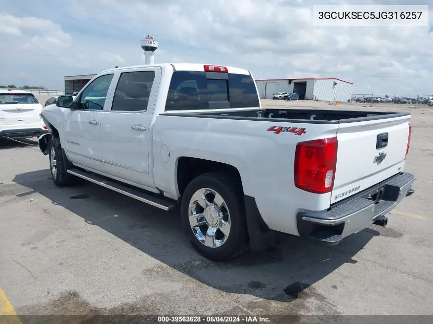 3GCUKSEC5JG316257 2018 Chevrolet Silverado 1500 1Lz