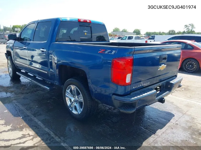 2018 Chevrolet Silverado 1500 2Lz VIN: 3GCUKSEC9JG401974 Lot: 39587698