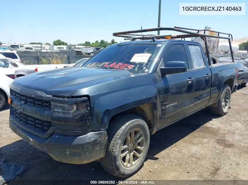 1GCRCRECXJZ140463 2018 Chevrolet Silverado 1500 1Lt