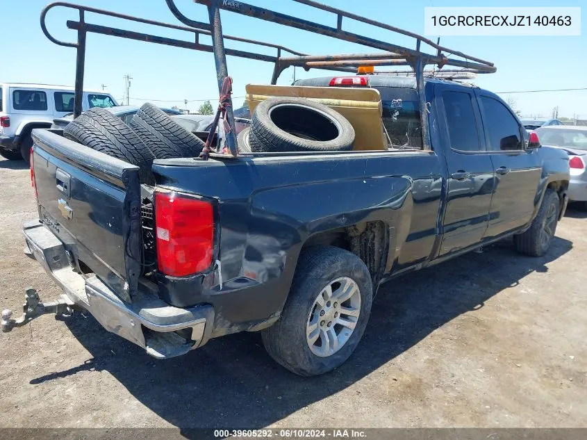 2018 Chevrolet Silverado 1500 1Lt VIN: 1GCRCRECXJZ140463 Lot: 39605292