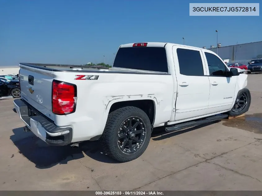 3GCUKREC7JG572814 2018 Chevrolet Silverado 1500 2Lt