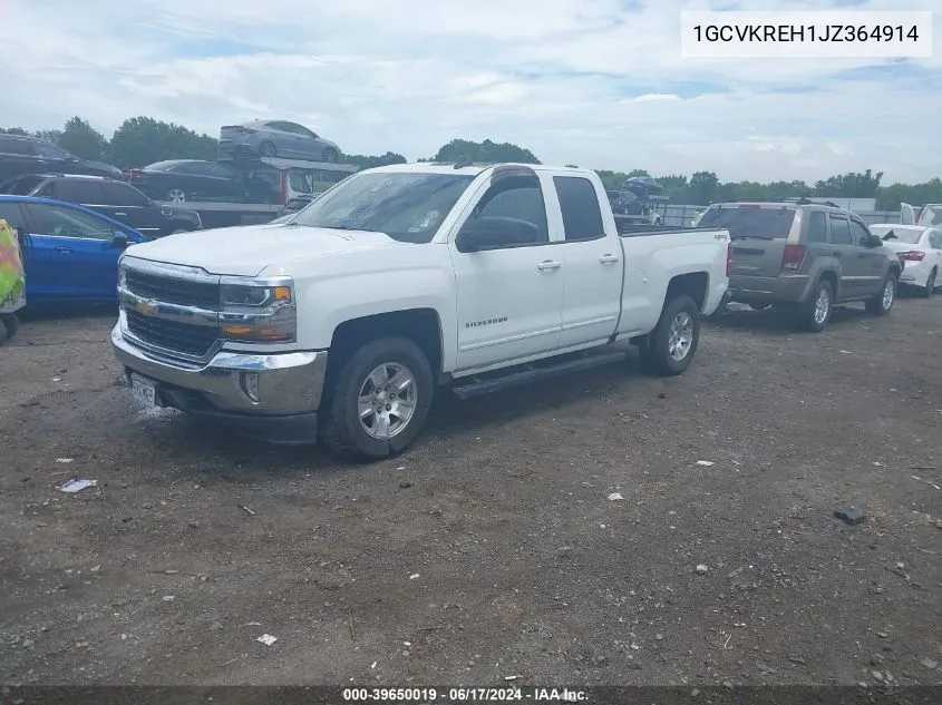 2018 Chevrolet Silverado 1500 1Lt VIN: 1GCVKREH1JZ364914 Lot: 39650019