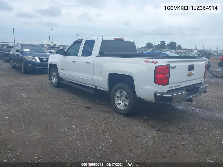 2018 Chevrolet Silverado 1500 1Lt VIN: 1GCVKREH1JZ364914 Lot: 39650019