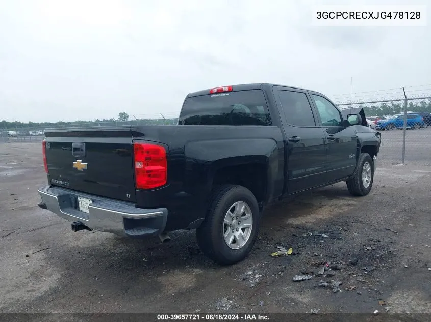 3GCPCRECXJG478128 2018 Chevrolet Silverado 1500 1Lt