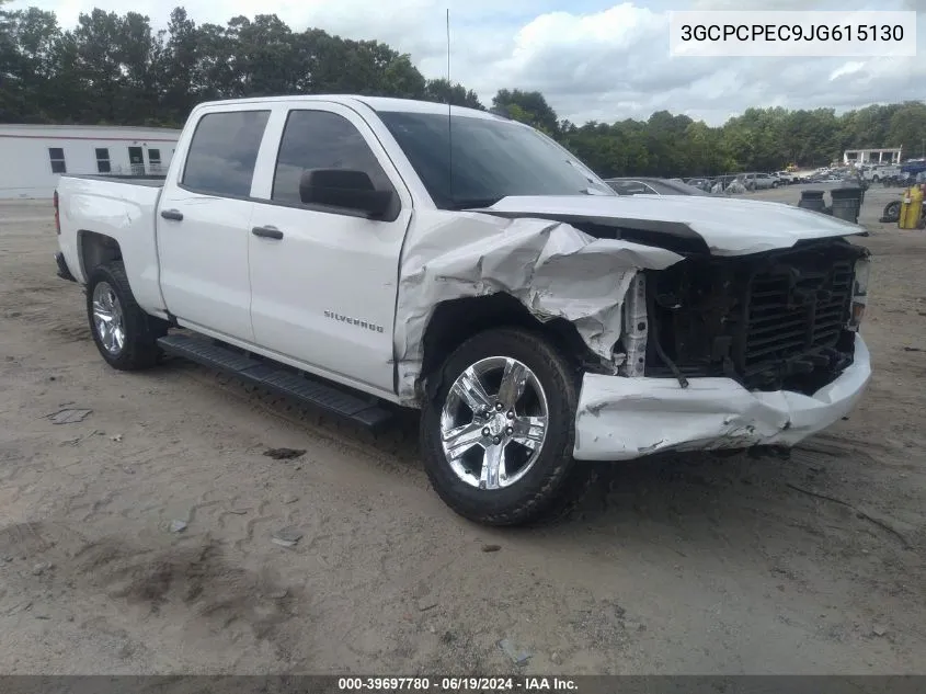 2018 Chevrolet Silverado 1500 Custom VIN: 3GCPCPEC9JG615130 Lot: 39697780