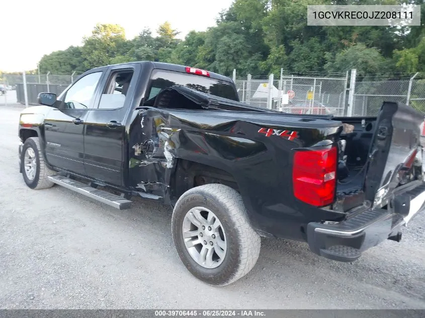 2018 Chevrolet Silverado 1500 1Lt VIN: 1GCVKREC0JZ208111 Lot: 39706445