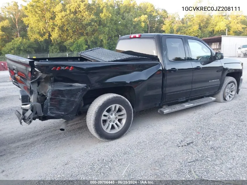 2018 Chevrolet Silverado 1500 1Lt VIN: 1GCVKREC0JZ208111 Lot: 39706445